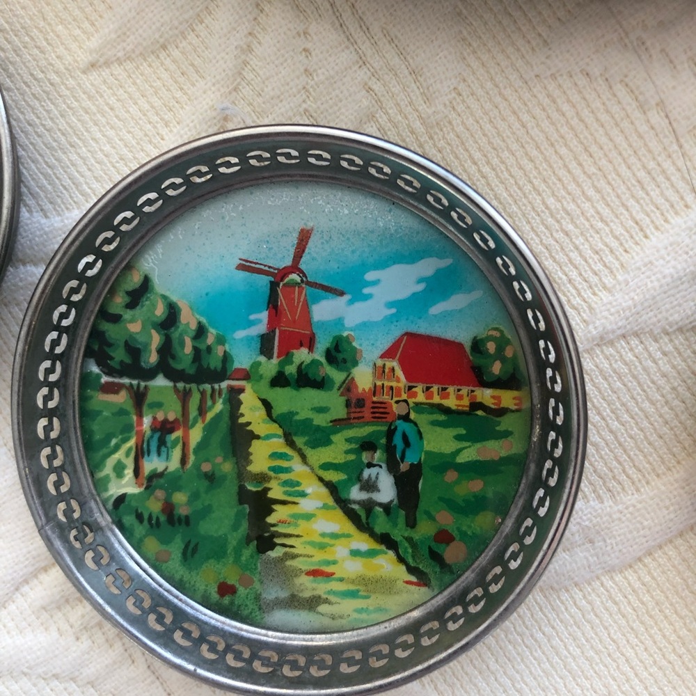 VINTAGE tray & coasters